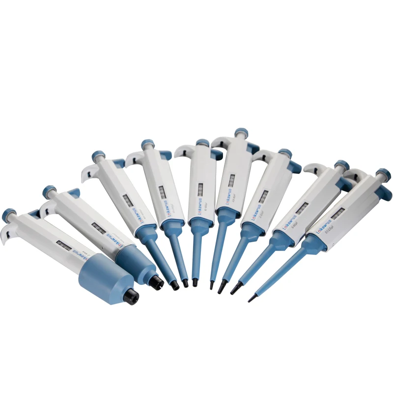 Лабораторные ручные одноканальные пипетки регулируемое количественное