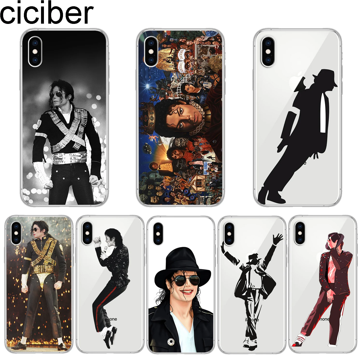 Чехол ciciber для телефона с Майклом Джексоном iPhone 11 Pro Max X XR XS MAX чехол 8 7 6 6S Plus 5 мягкий