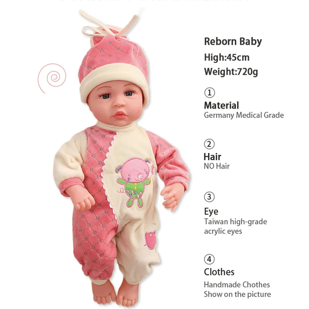 45 см ITOUCH функциональные детские куклы говорящие на папе маме смеющиеся плачущие