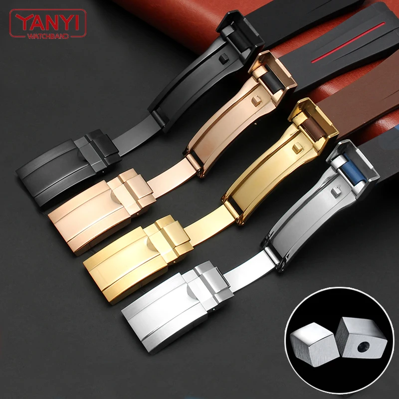 High quality Rubber watch strap 20mm 21mm waterproof silicone wristband camouflage watchband wristwatches band watch bracelet