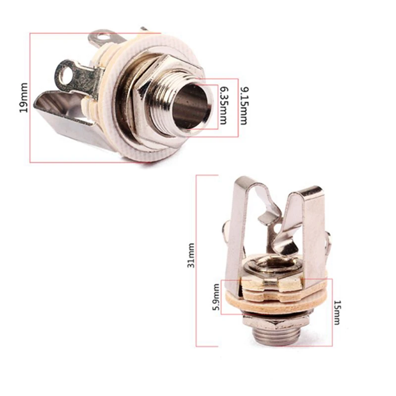 6 шт. двухканальный гнездо м и струна для электрогитары | Спорт развлечения