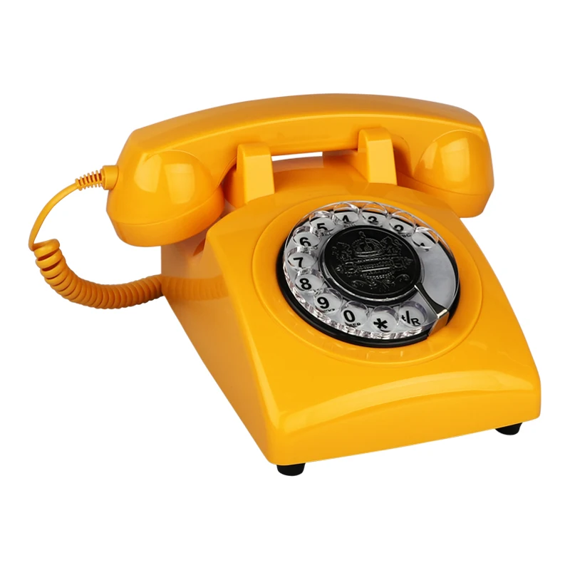 corded black landline phones for home old style antique telephone dial phone with muti function mini phone office accessories free global shipping
