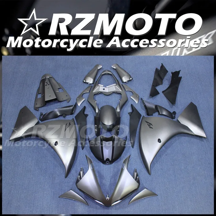 

4Gifts Injection mold New ABS Whole Fairings Kit Fit for YAMAHA YZF-R1 R1 2009 2010 2011 09 10 11 Bodywork set Gray Matte