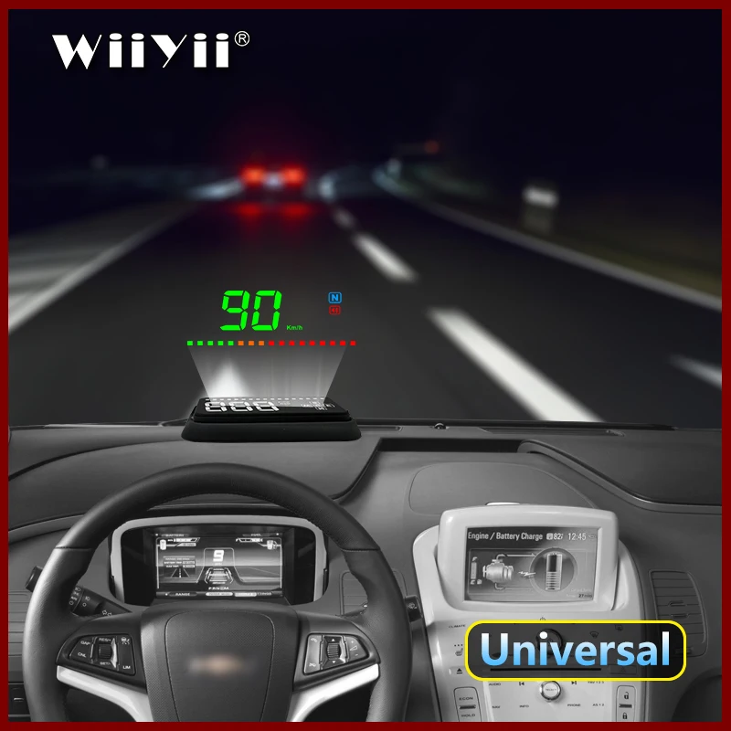 Цифровой GPS Спидометр GEYIREN A2 проектор на лобовое стекло предупреПредупреждение о