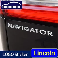 Car Logo Sticker for Lincoln NAVIGATOR Front Rear Trunk Door Body Bagde Grill Emblem Badge Metal Exteriores Accessorior