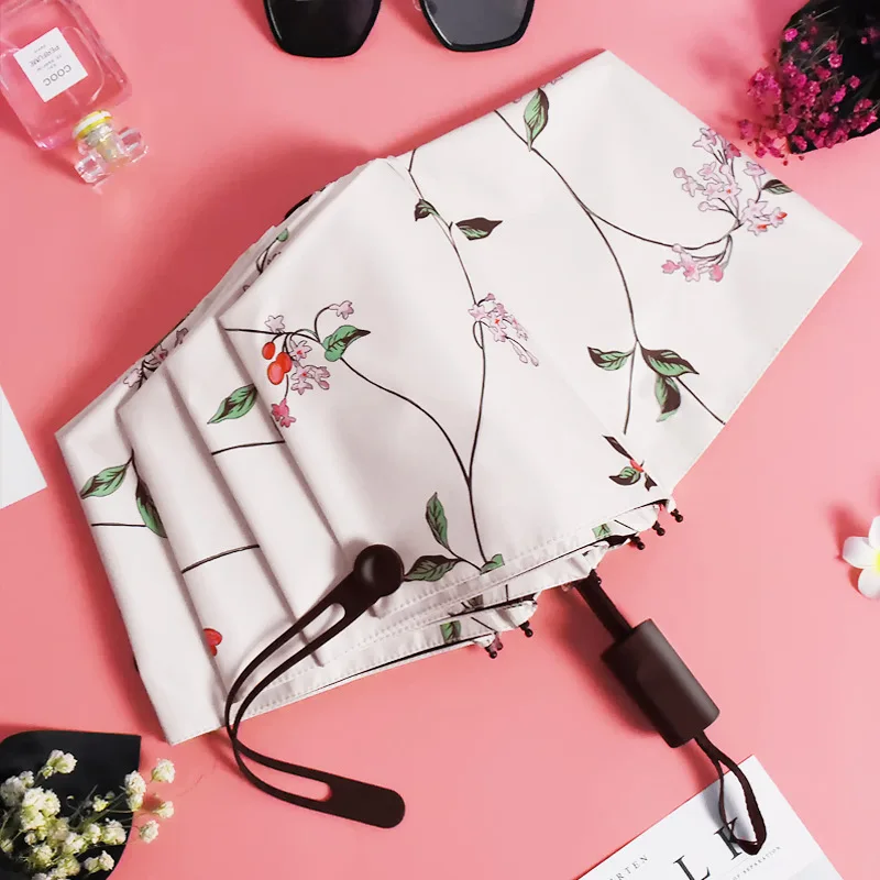 Карманный мини зонт с защитой от УФ излучения Солнцезащитный дождевой