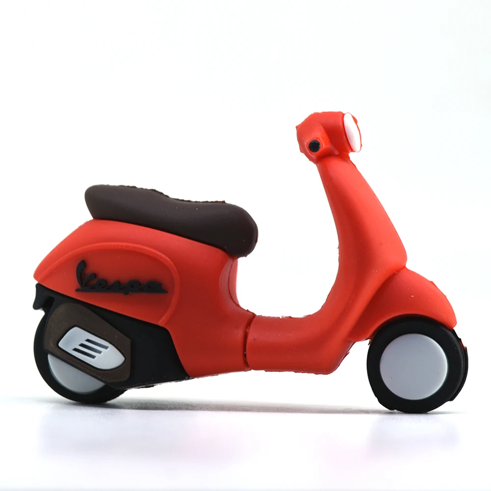 Fashion Girl Scooter Pendrive Motorcycle Usb Flash Drive 32GB 16GB 8GB 4GB 128GB 256GB Pen 64GB Cartoon Memory Stick | Компьютеры и
