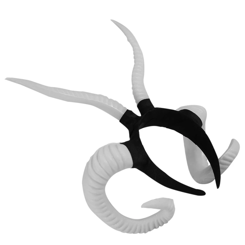 Имитация рога Рога головная повязка из козьего черного головной убор ведьмы