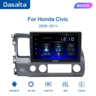 Автомобильное радио 1DIN, GPS-навигация с Android 2009, IPS, Carplay, компьютер, мультимедиа, для Honda Civic 2010, 2011, 10,2