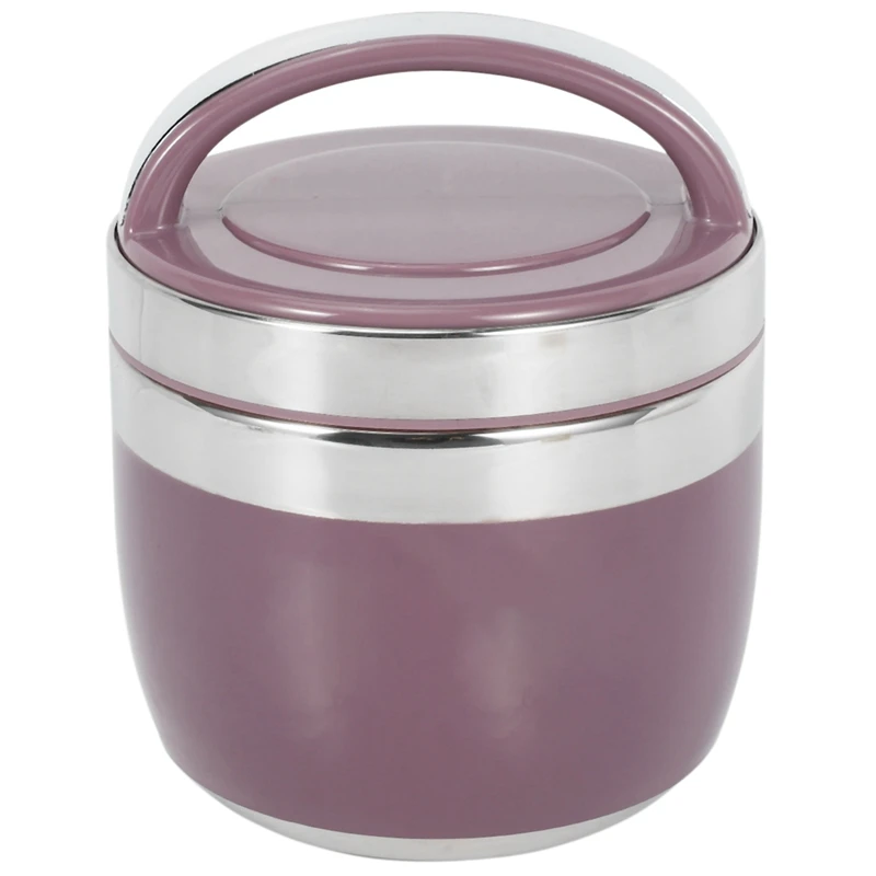 

1500 мл портативный 2-Ярусный изолированный контейнер для риса из нержавеющей стали, контейнер для еды для студентов и детей, термо ланч бокс