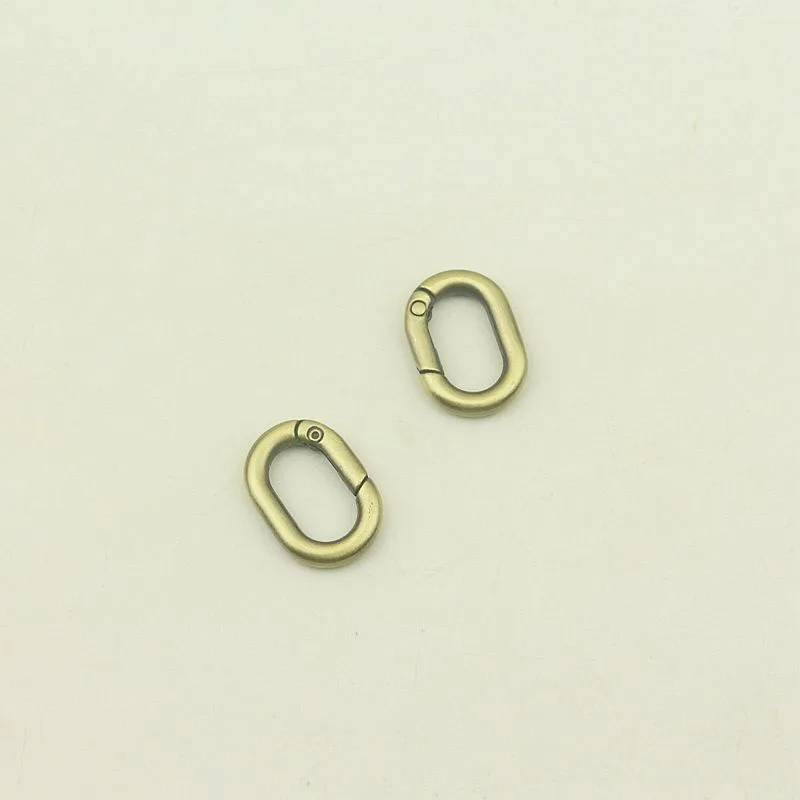 20pcs 20mm Metal Oval Spring O Ring Buckles Openable Keyring Dog Snap Trigger Clasp Clip Bag Belt Leather Craft DIY Bag Parts