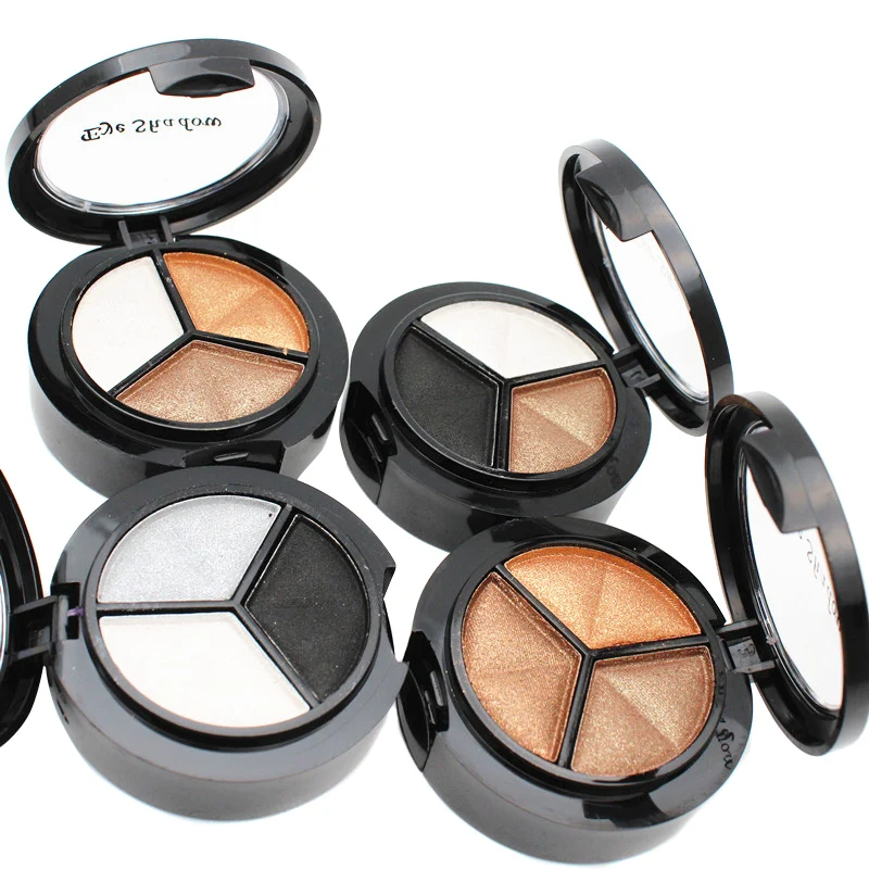 Палитра теней для век 3 цвета стойкая Красота Косметика Макияж подарок женщин V9