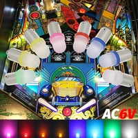 ba9s t4w t11 5630 6v 6 3v ac dc matte led light pinball machine 57 1895 64111 yellow pink warm white blue red 10pcs