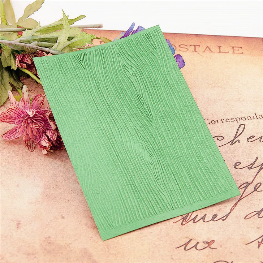 Пластиковый шаблон для скрапбукинга 10 5x14 8 под дерево папки тиснения | Дом и сад