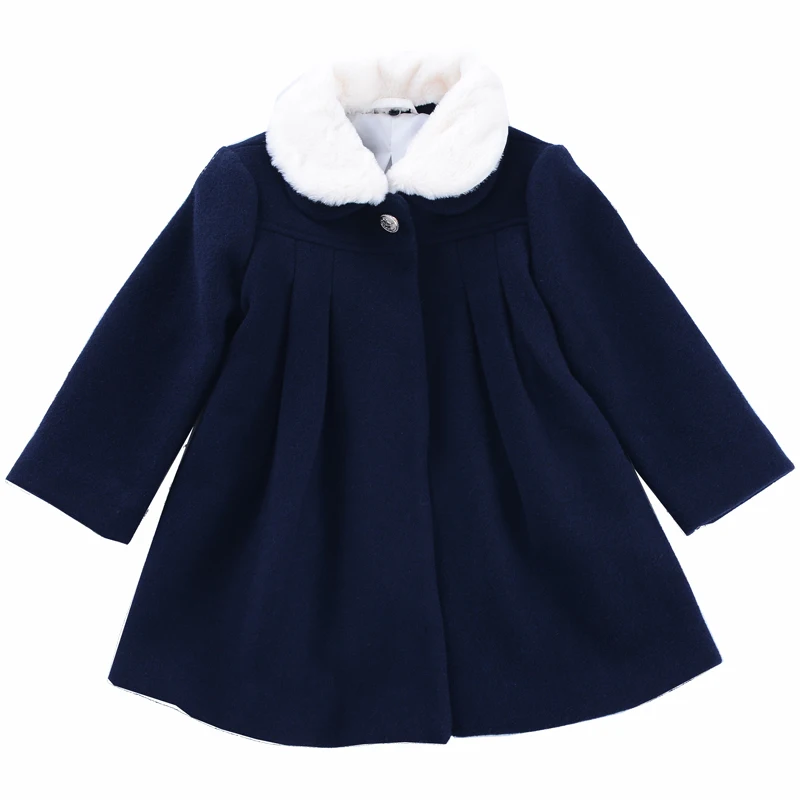 Новое поступление 2020 зимнее пальто в испанском стиле для девочек с воротником