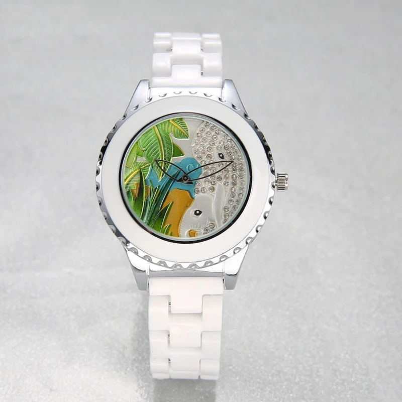 Женские керамические наручные часы женские кварцевые водонепроницаемые