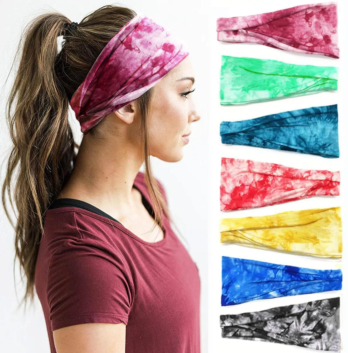 

Cycling Yoga Sport Sweat Headband Men Sweatband For Men Women Yoga Hair Bands Head Sweat Bands Sports Safety