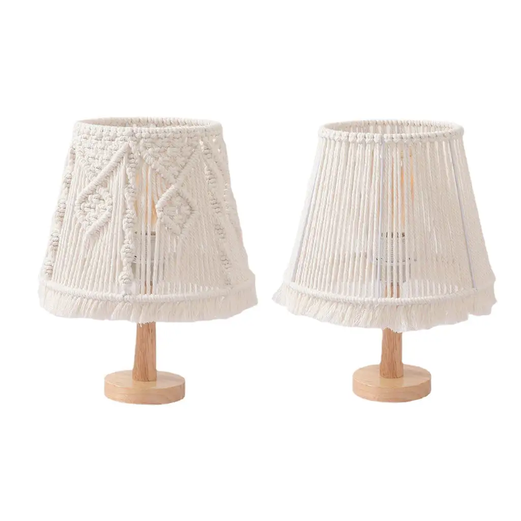 

Nordic Table Lamp Nightlight Tapestry Bedside Lamp for Office Living Room Study Room Tabletop