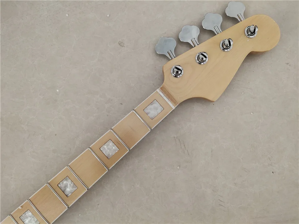 Блеск клен 20 ладов бас гитара Шейная часть с тюнерами 4 струны гриф 34 дюйма|Детали