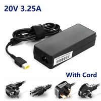 20v 3 25a 65w ac power adapter laptop charger for lenovo x1 carbon e431 e531 s431 t440 x230s x240 g410 g500 g505 with cord
