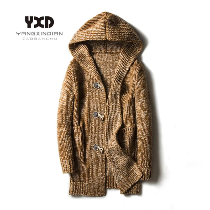 Мужские свободные длинные кардиганы размера плюс 5XL Осень зима 2020 новые модные