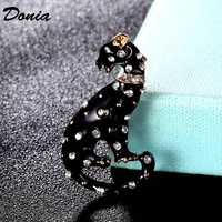 donia jewelry fashion perfect leopard animal brooch carton womens gold scarf pin female accessory fashion bag pin