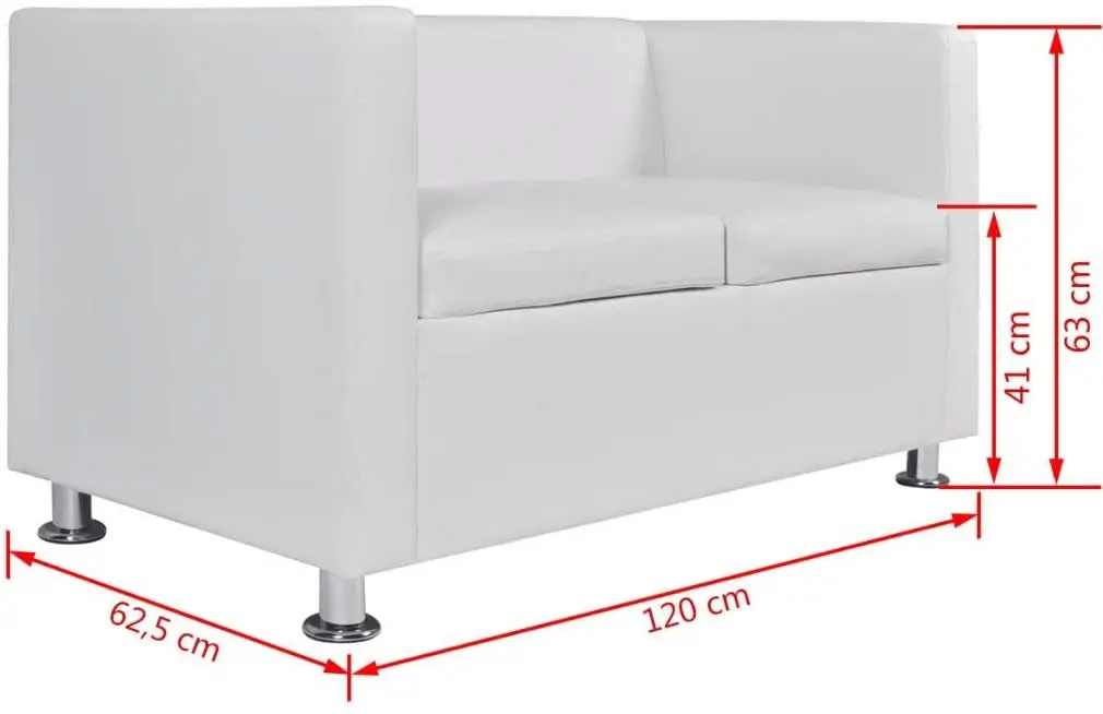 Диван из искусственной кожи угловой диван на 2 места стул для ног мебель гостиной