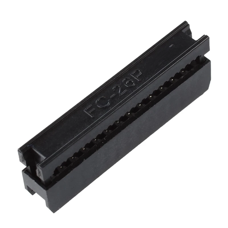 10x2 54 мм шаг 26 штифтов плоский кабель IDC разъем черного цвета|Соединители| |