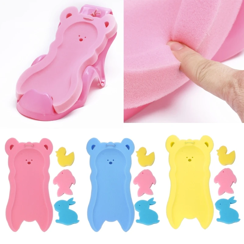 

H05C Newborn Anti-slip Sponge Pad Baby Bath Tub Bathing Pad Infant Shower Baby Care
