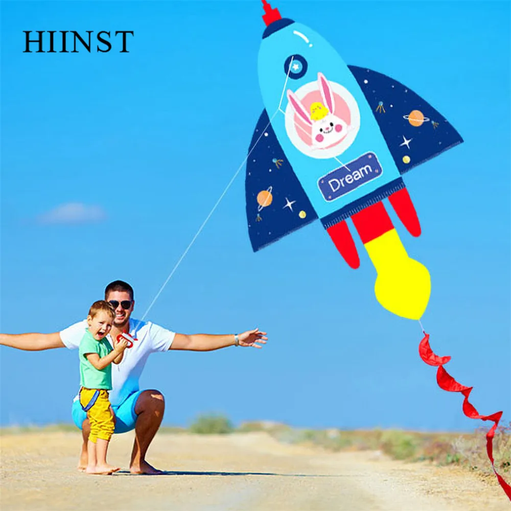 HIINST 3D мультфильм кайт линия спиральный хвост ракета с хвостом витая леска