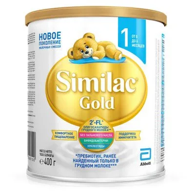 Сухая молочная смесь Similac Gold 1 для детей от 0 до 6 мес. 400г