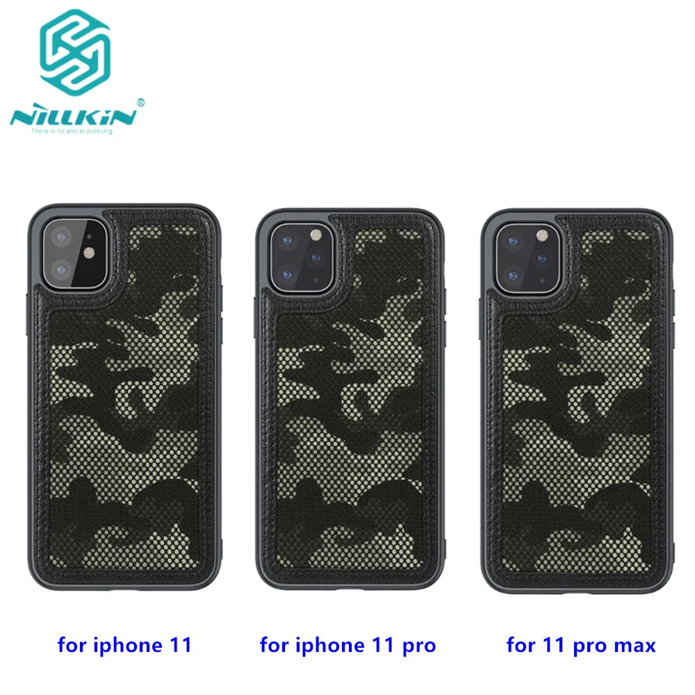 Чехол Nillkin Camo для iPhone 11/11Pro нескользящий военный Камуфляжный мягкий чехол из ТПУ
