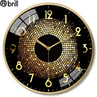 nordic black metal wall clock large living room silent bedroom luxury wall clocks home decor modern office decoration gift 50