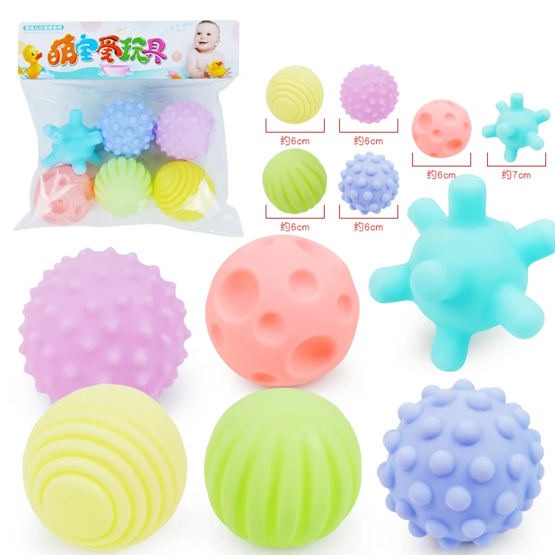 

Children Ball Textured Multi DevelopTactile Senses Toy Baby Touch Hand Teether Ball Training Massage Soft Stress Balls