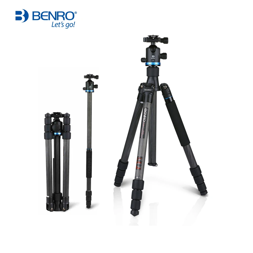 Benro iF28+ штатив алюминиевый Портативный Reflexed iFoto штативы монопод для камеры Сумка для переноски Максимальная загрузка 14 кг DHL
