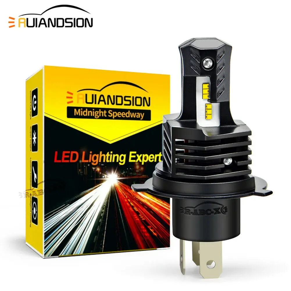 

White H4 HB2 HS1 CSP LED Car Motorbike Headlight Bulb Fog Lamp Hi/Lo Beam 10-30V