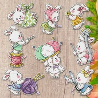 bxt020christmas diy kits new style counted cross stich fridge magnets sticker refrigerator magnets kids gift home decoration