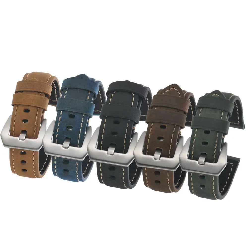 Ремешок из натуральной кожи для наручных часов HUAWEI GT2 22 мм браслет Samsung Gear