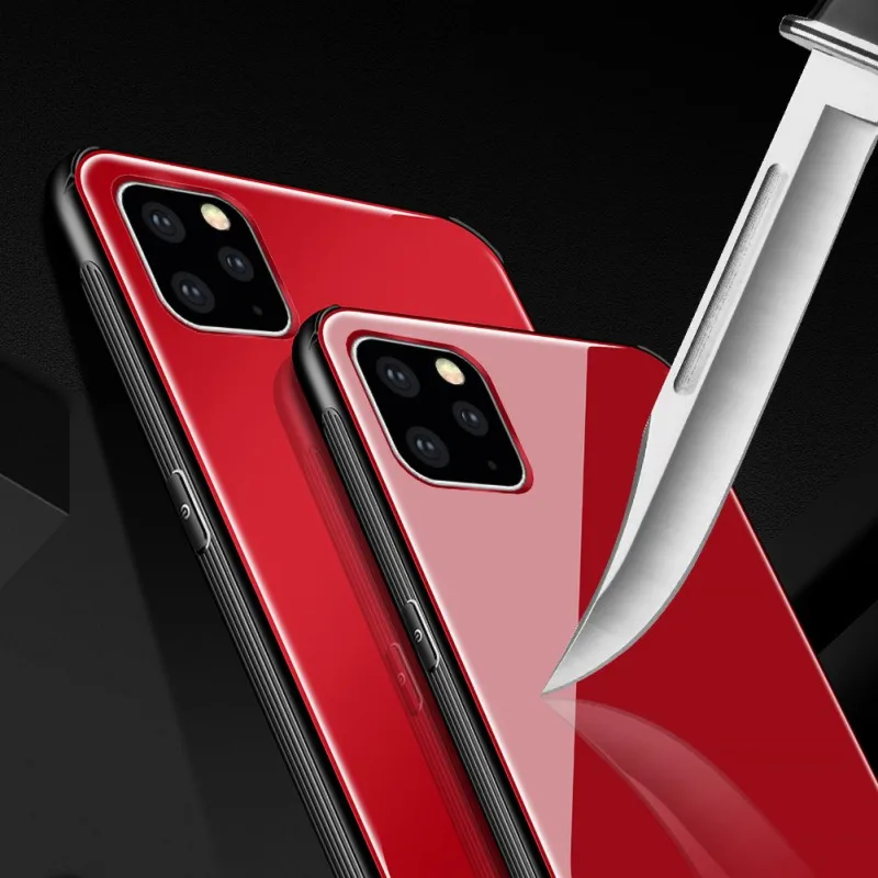 Женский чехол из закаленного стекла для IPhone 11 модная простая карта памяти Ultr |