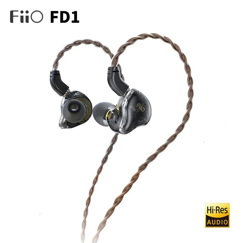 Динамический блок Hifi FiiO FD1 с бериллиевым покрытием съемный кабель наушники