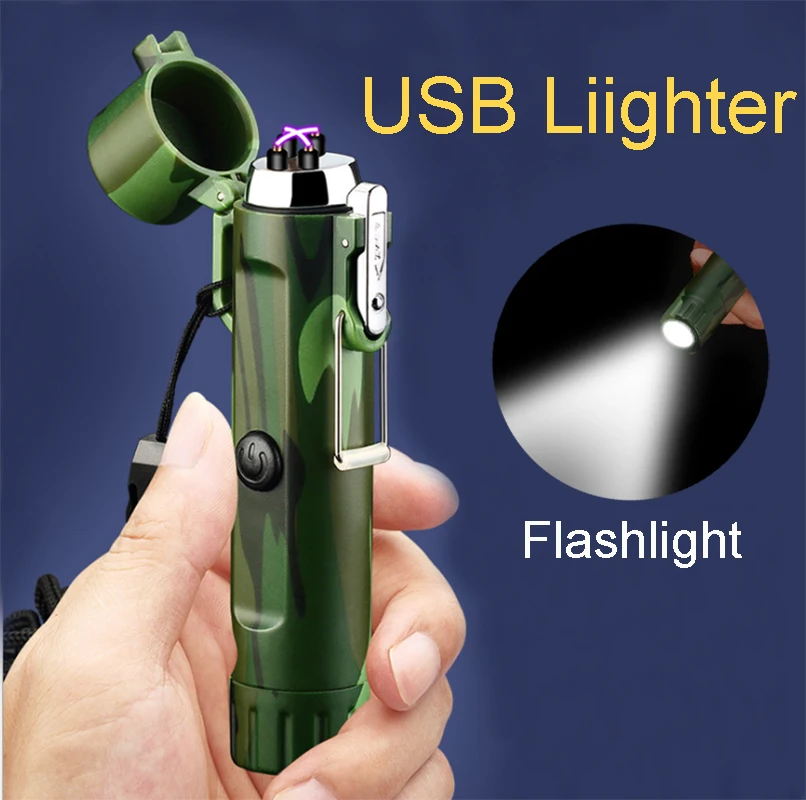 Многофункциональная зажигалка с USB-зарядкой уличная ветрозащитная