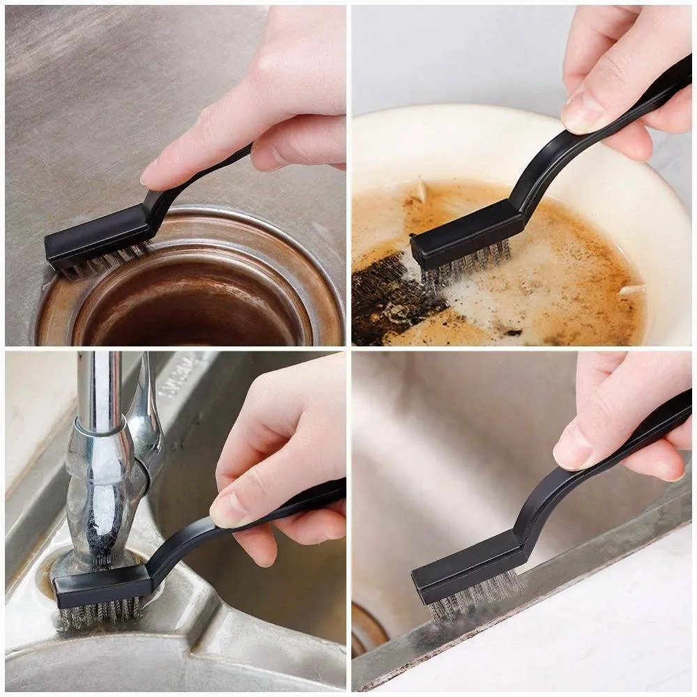 

12 Pcs Small Wire Brush Set Brushes Steel Brass Nylon Metal Rust Paint Remover For Hand Cleaning Tools