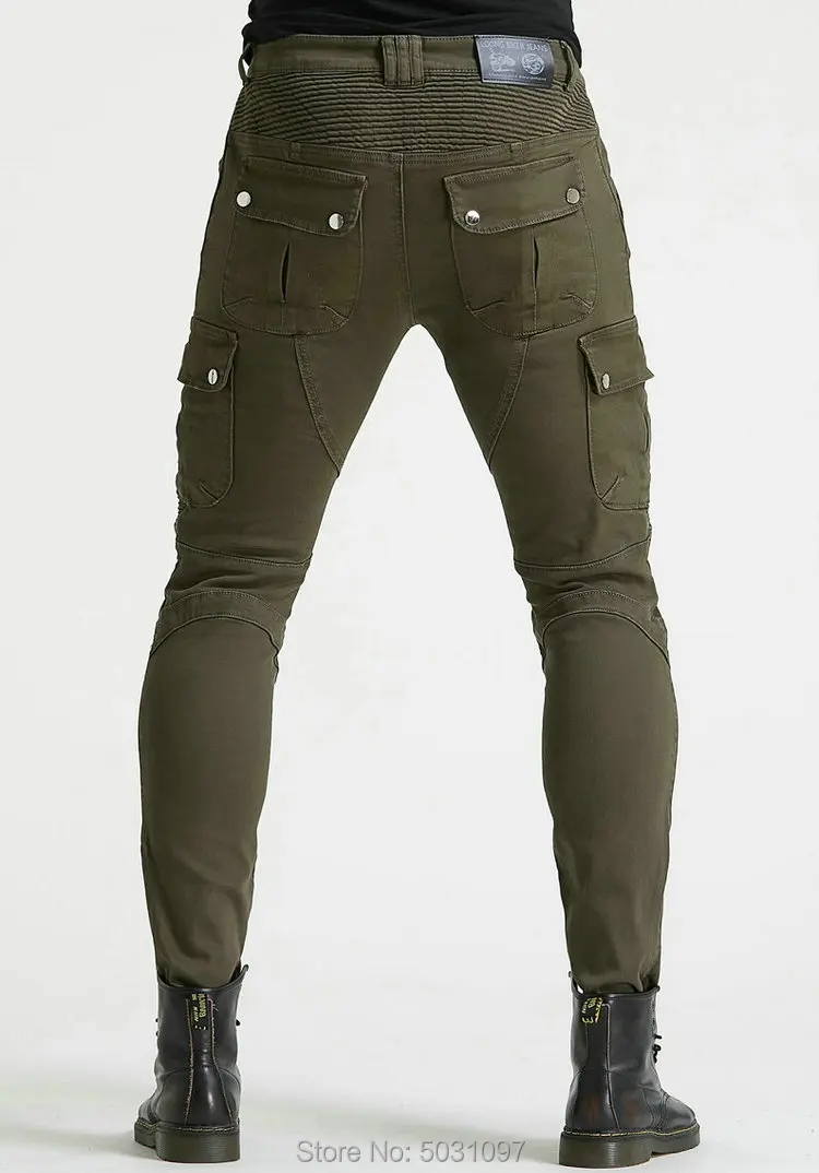 Loong Biker moto rcycle ridinJeans moto knight повседневные велосипедные брюки Кевлар износостойкие moto r брюки армейский зеленый