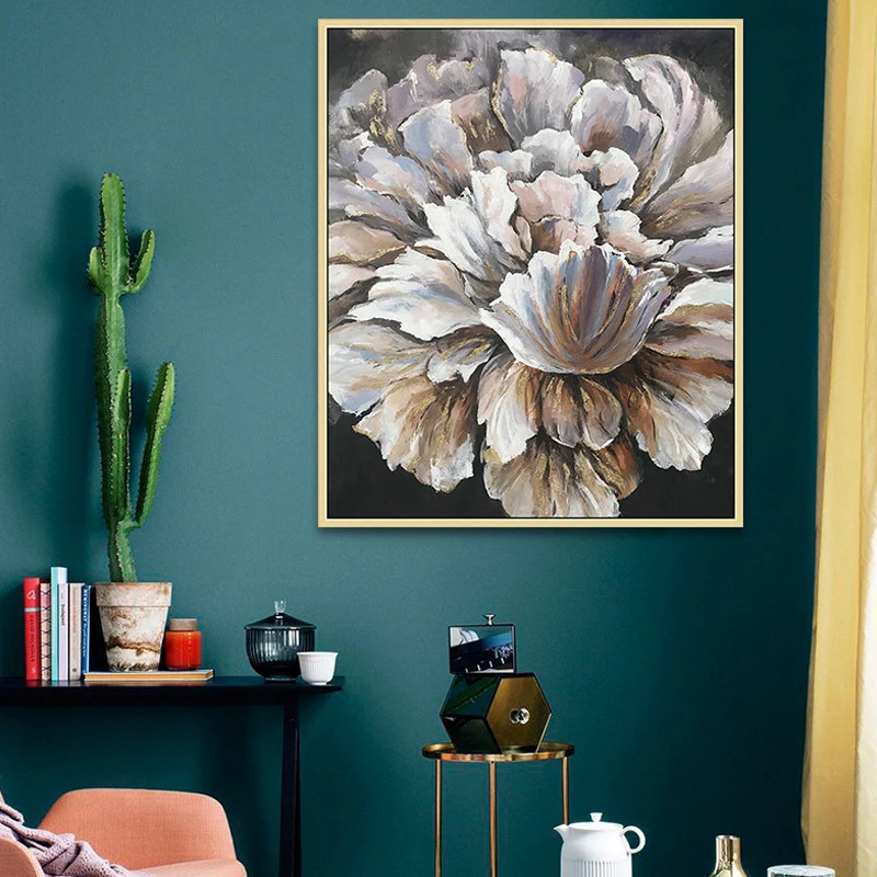 

KOWELL, 100% год, ручная роспись, современное искусство на холсте, подарок, домашний декор, гостиная, Настенная картина без рамки