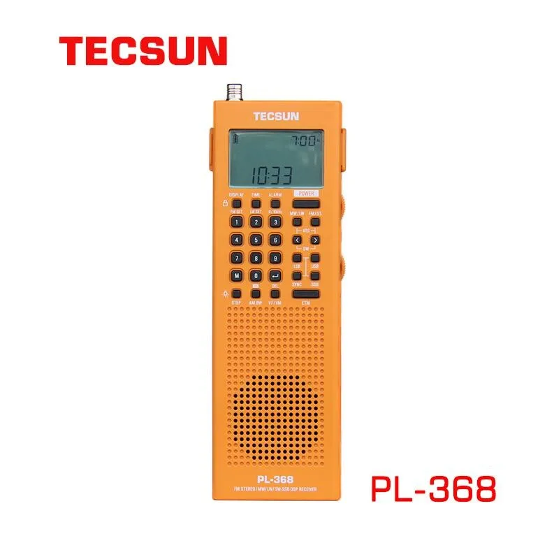 Оригинальный телефон TECSUN PL 368 Portable DSP E FM Stereo MW SW SSB стерео радио PL368 полный диапазон