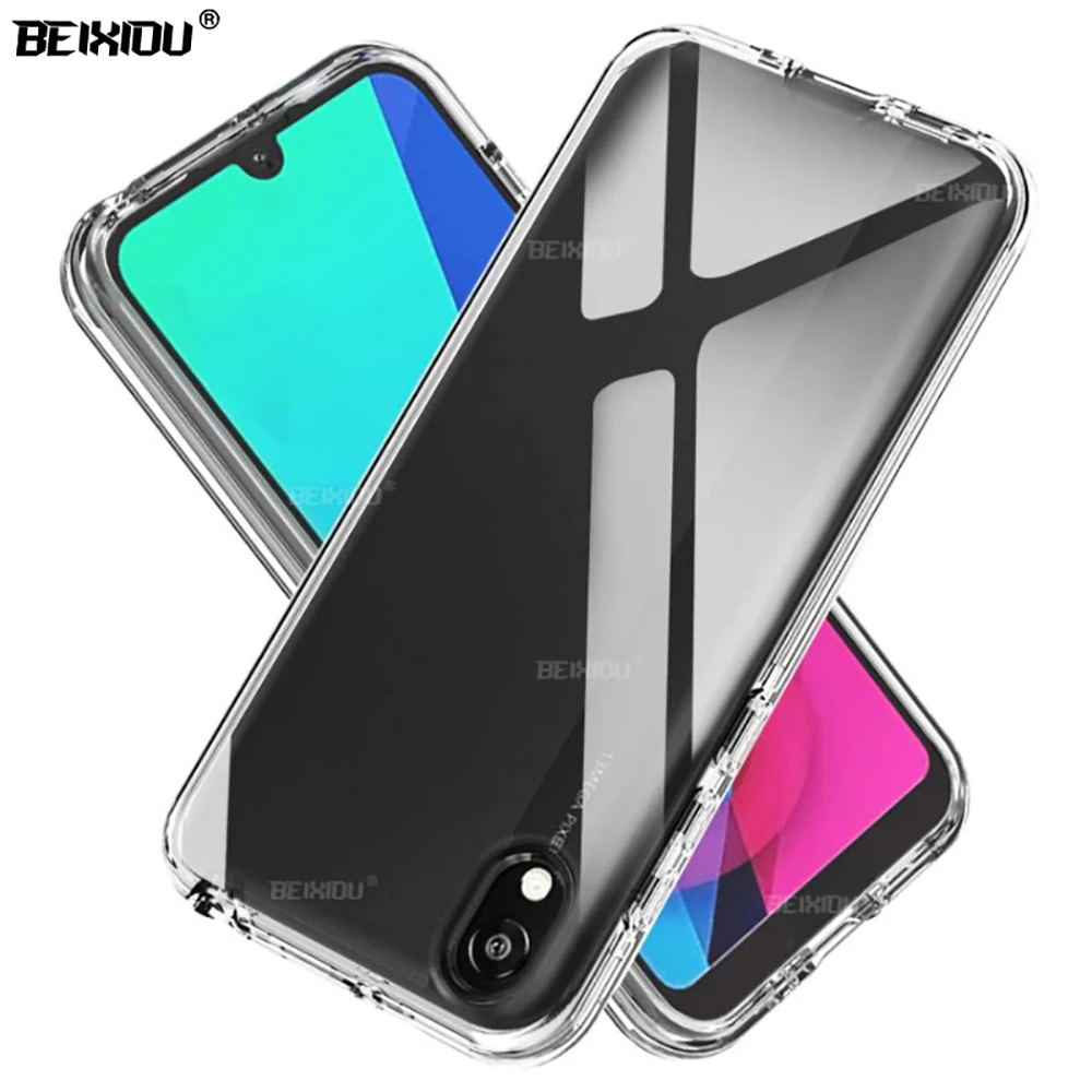 Чехол для Huawei Honor 8S 2020 TPU прозрачный мягкий чехол из силикона 2019 защитная задняя