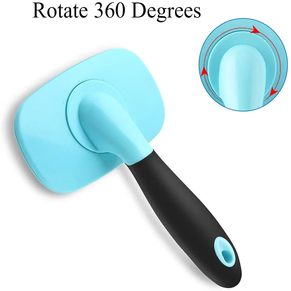 

Dog Cat Comb Brush Needle Pet Hair Brush Self Cleaning Slicker Brush Shedding Trimmer Hair Comb For Cats Long Dogs Tool Grooming