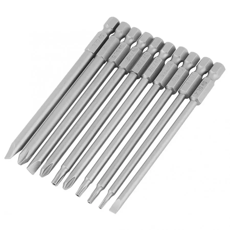Набор Магнитных отверток BST с шестигранным хвостовиком 10 шт. 100 мм 1/4 дюйма 6 35