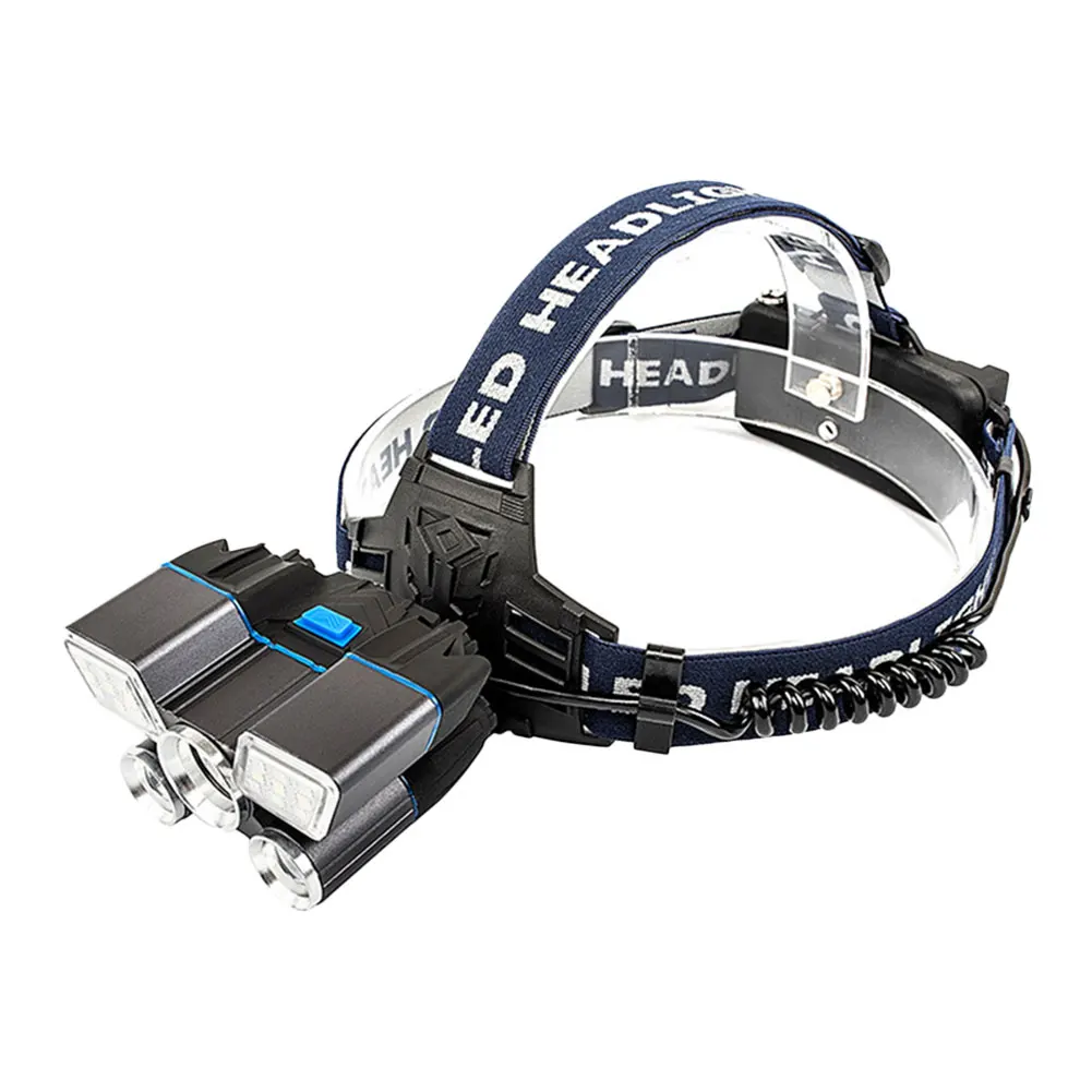 Рабочий налобный светодиодный фонарь для кемпинга светильник вспышка складной