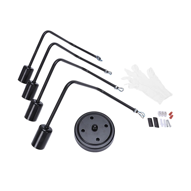 Современные светодиодные E27 потолочные люстры для гостиной четыре ветви